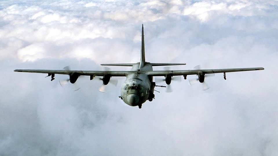 The main missions of the AC-130 fighter aircraft are direct air support, air strikes and protection of the armed forces. - Shutterstock