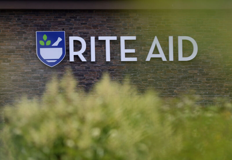 The Rite Aid logo in one of its stores.