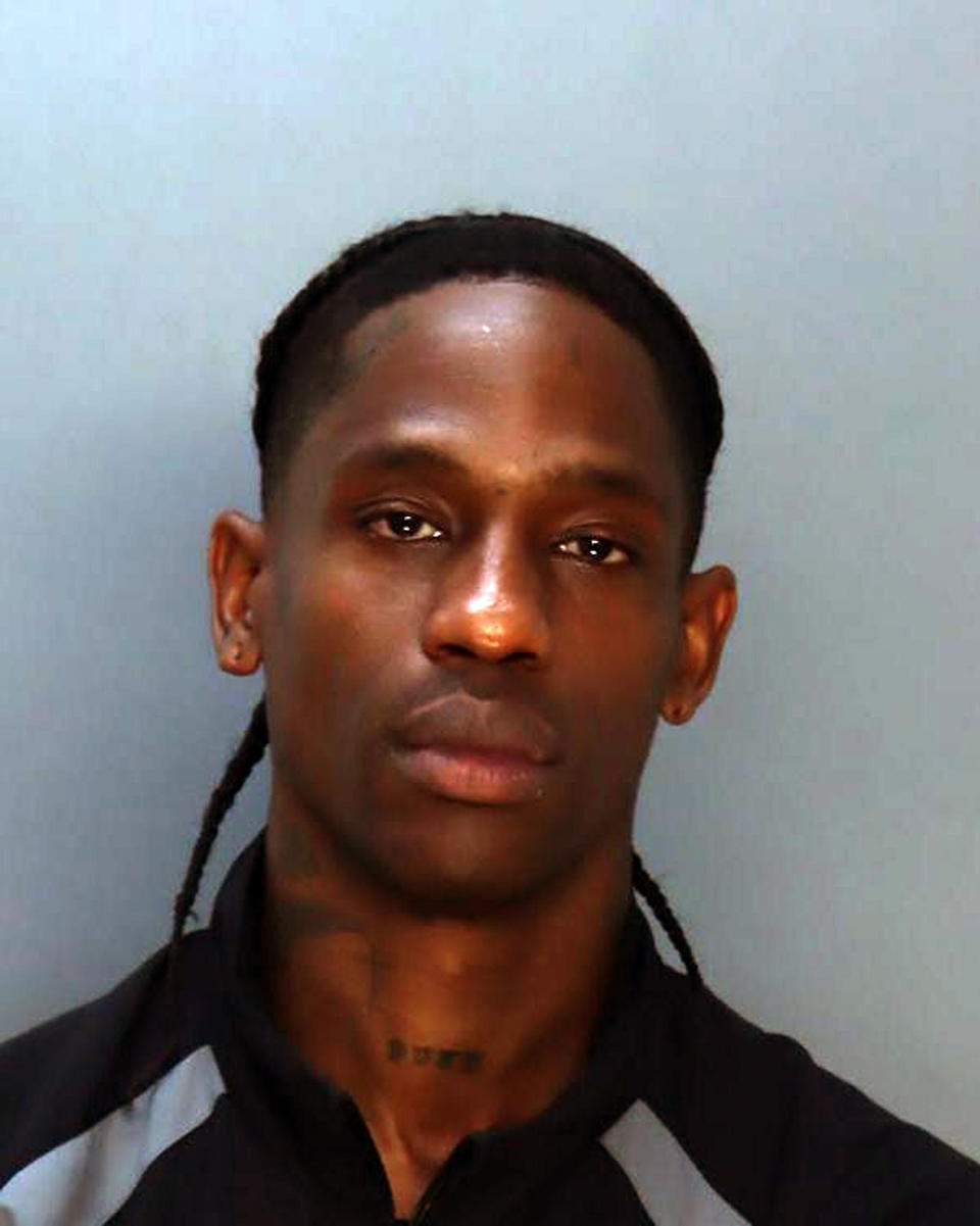 Travis Scott Arrest Photo