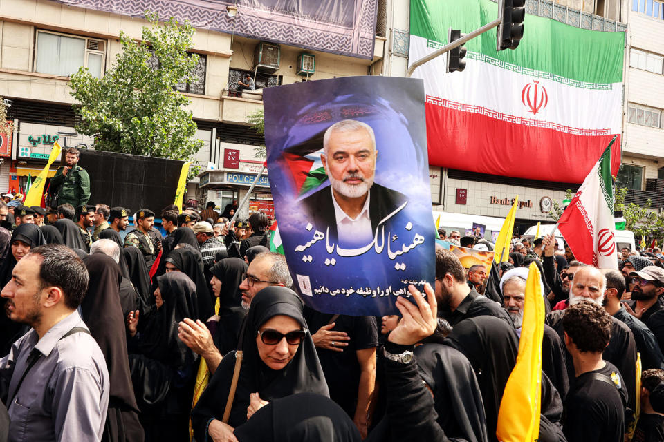 Iran held funeral processions with calls for revenge after the killing of Hamas leader Ismail Haniyeh in Tehran in an attack blamed on Israel. (AFP - Getty Images file)