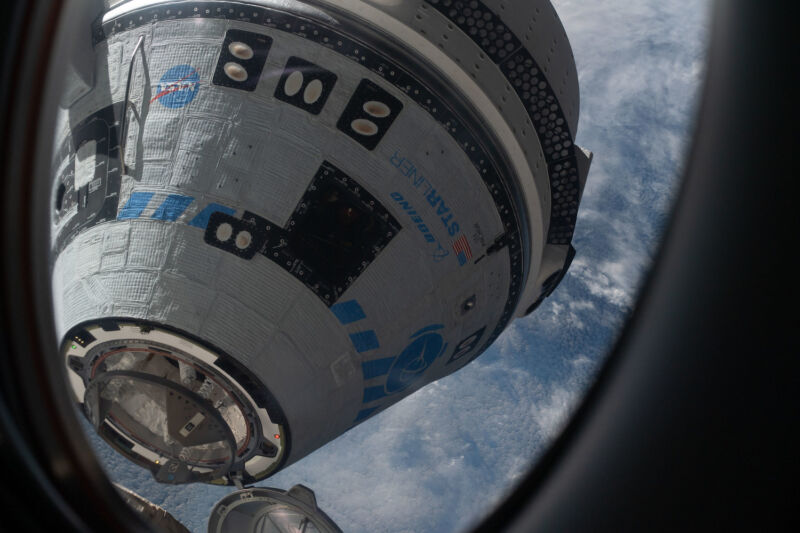 Boeing's Starliner spacecraft undocks from the International Space Station after an unmanned test flight in May 2022.