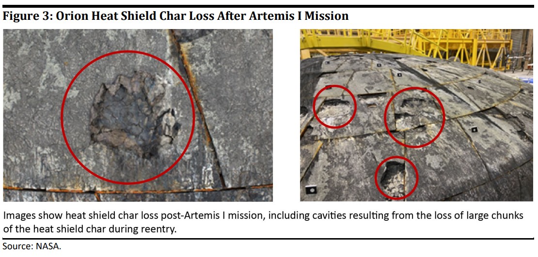 The May 1 inspector general's report included new images of Orion's heat shield.