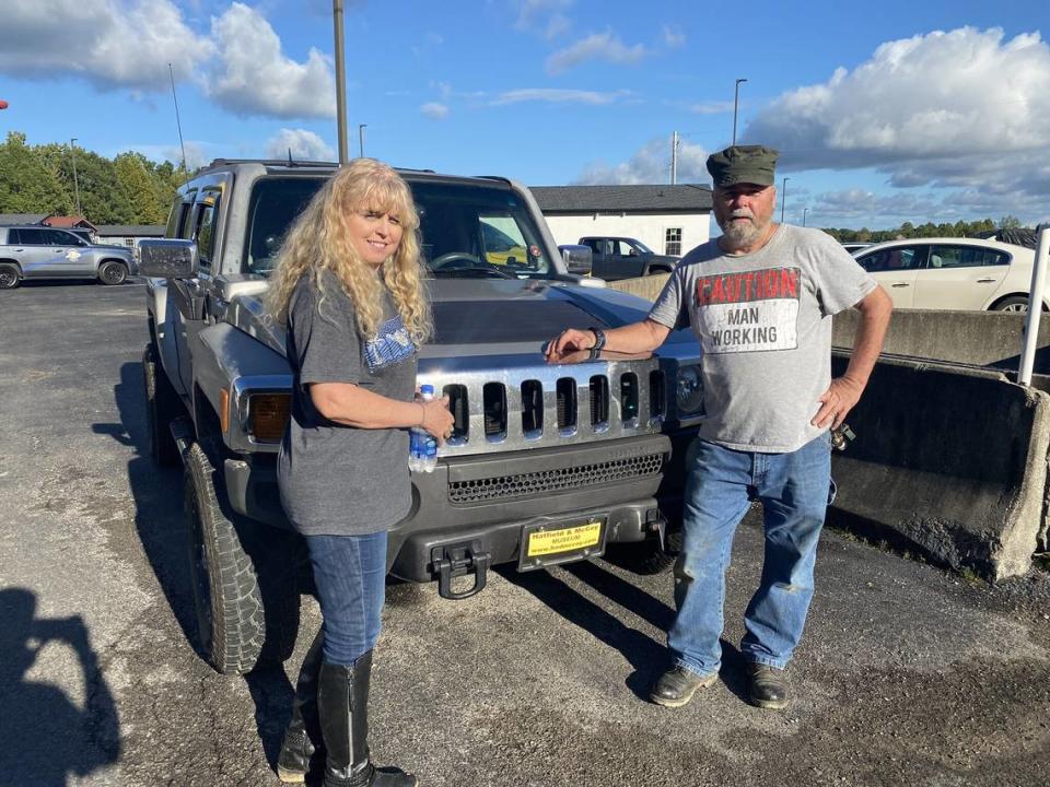 Sheila and Fred McCoy of Liberty, Kentucky, found a body in the Daniel Boone National Forest on Wednesday, Sept. 18, 2024, while livestreaming in the area. The couple began searching the forest after Joseph Couch, accused of shooting five people in vehicles on Interstate 75 earlier this month, went missing.