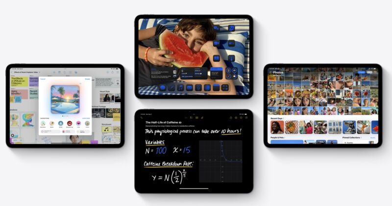 iPads with iPadOS 18.