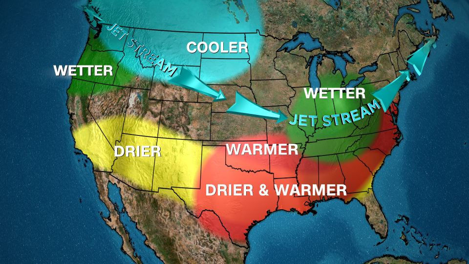 La Niña's typical impact on winter in the Lower 48. - CNN Weather