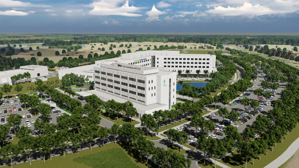 Lee Health's plans for a new hospital on Challenger Boulevard in Fort Myers