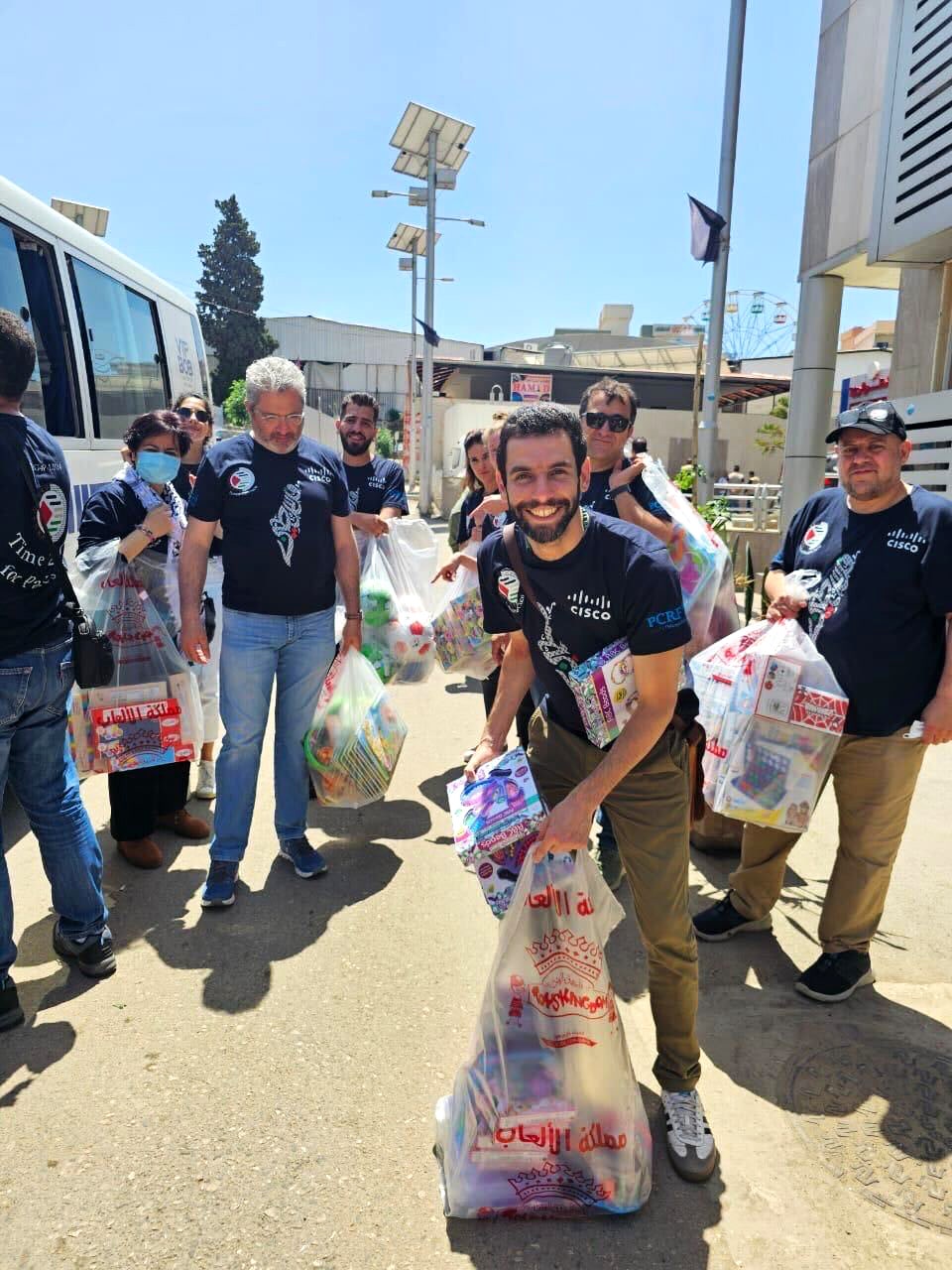 Then, on May 3, Cisco employee João Silva Jordão was spotted volunteering in Lebanon.