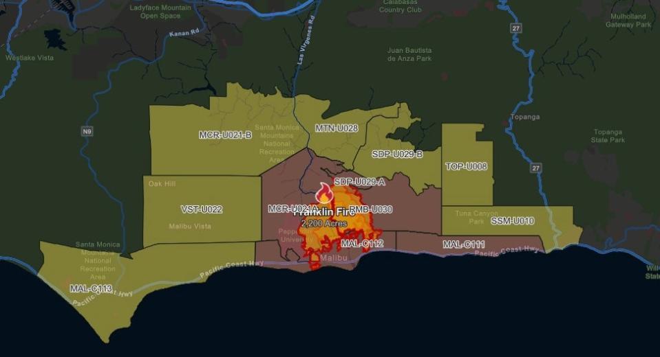 The fire in Los Angeles County started late last night. The cause is unknown and the fire is not yet under control (Cal Fire)