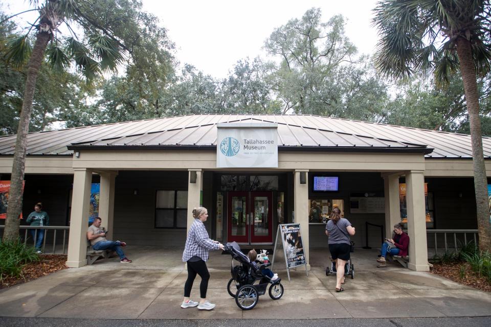 Visitors walk into the Tallahassee Museum on Wednesday, December 18, 2024.