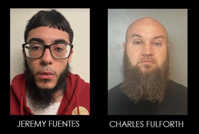 Mugshots of Fuentes and Fulforth