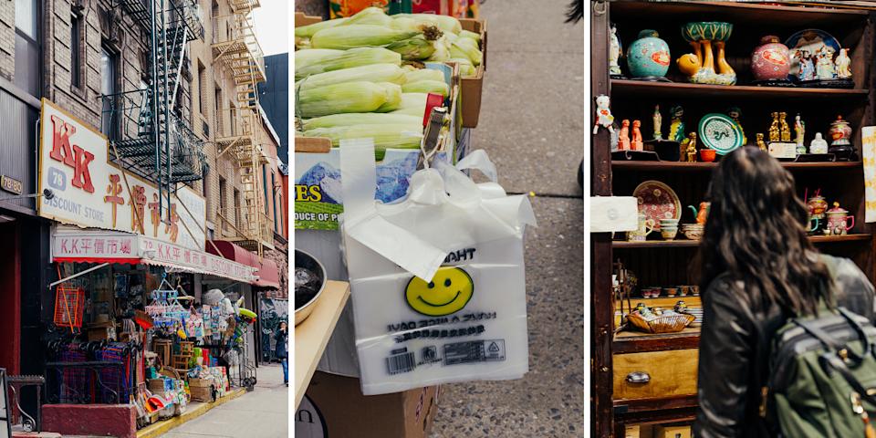 In general, companies in the Chinatown district in Manhattan, which are particularly import-heavy, look at a potential rise in prices by 8% on many goods. (Janice Chung for NBC News)