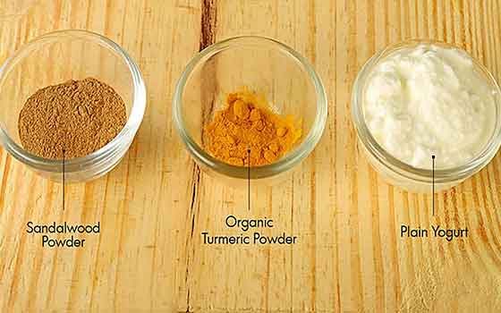 Turmeric, Yogurt & Sandalwood Face Mask