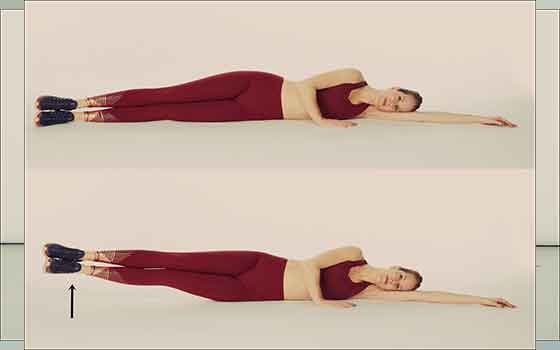 Side-lying double leg raise