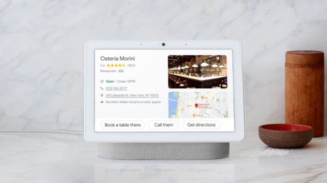 Google's Nest Hub Max is a 10-inch smart display designed to view photos, make video calls, control smart home devices, and access the Google Assistant, among other things.  The speakers aren't the best, though, and there's no physical shutter for the built-in camera.