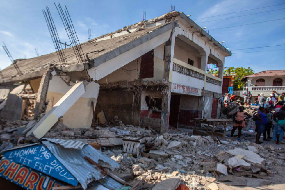 Haiti's buildings were damaged after the 2021 earthquake.