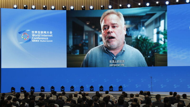 Eugene Kaspersky, CEO and founder of Moscow-based Kaspersky, at the 2020 World Internet Conference (WIC) in Wuzhen, China.