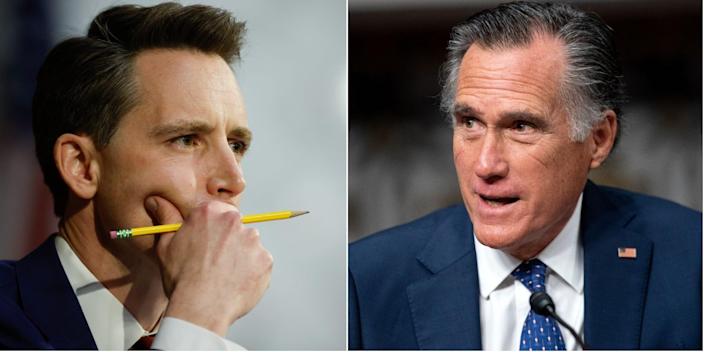 Josh Hawley;  Mitt Romney