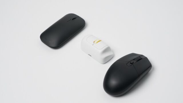 The horizontal mouse stands out.