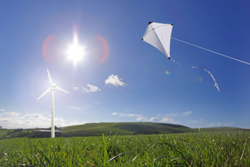 Kites could make it possible to build wind farms on land that is not windy enough for conventional wind turbine towers.