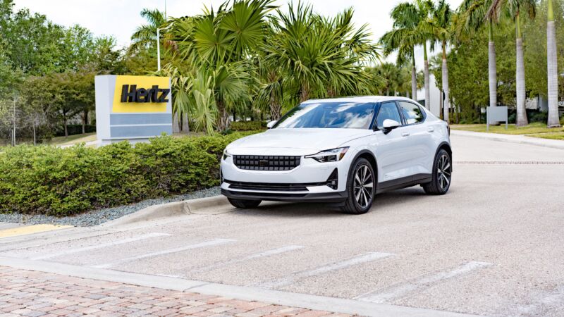 By the end of the year, Hertz customers will be able to rent electric vehicles from both Polestar and Tesla.