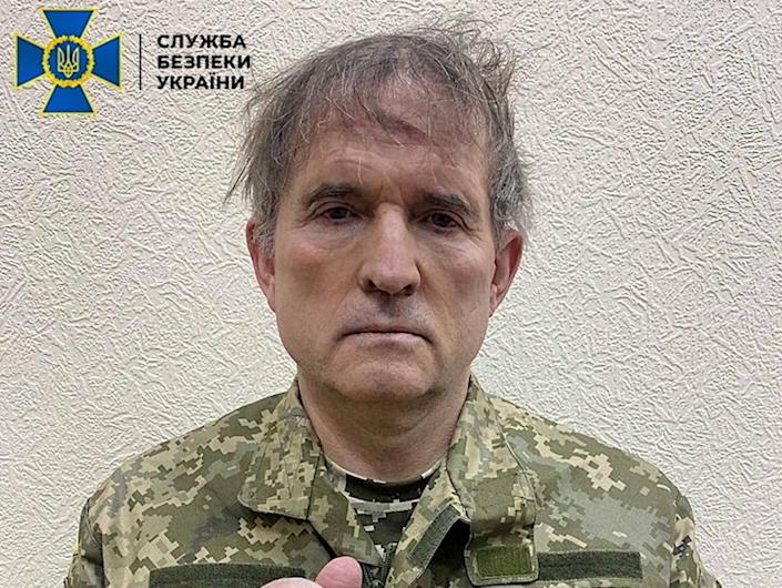 Putin ally Viktor Medvedchuk after capture by Ukraine