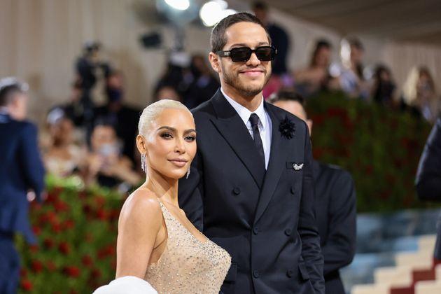 Kim Kardashian And Pete Davidson Attend The 2022 Met Gala Celebrating 