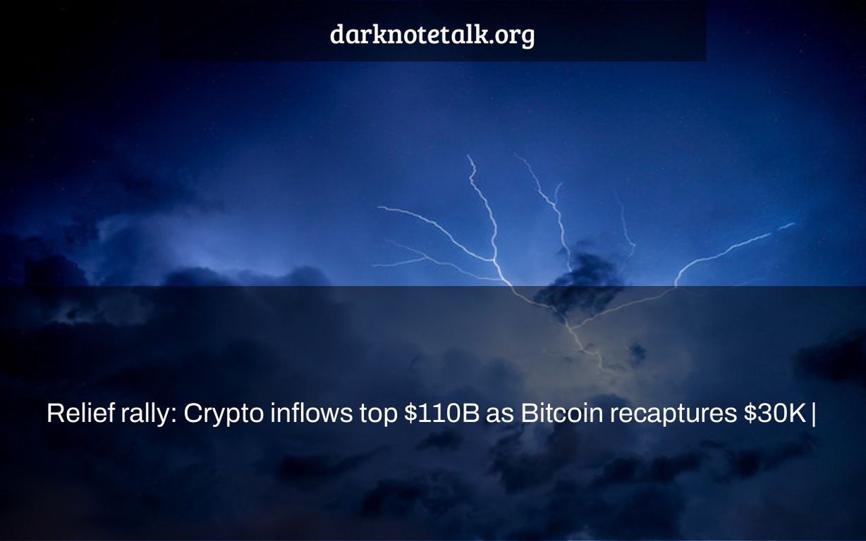 Lighting Rally: Crypto Flows Into Top $110 Billion As Bitcoin Recovers $30K