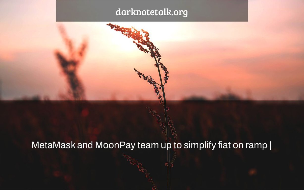 MetaMask and MoonPay team up to simplify fiat on disaster