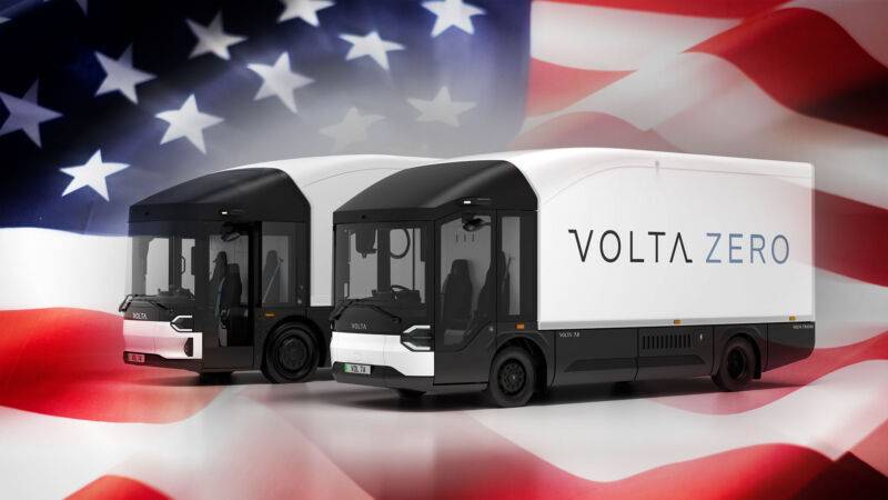 Volta Trucks' Zero was designed from the ground up as a battery-electric logistics vehicle.  The driver can get in or out on either side and sits in a central driving position with eyes at the right height to spot cyclists and other vulnerable road users.