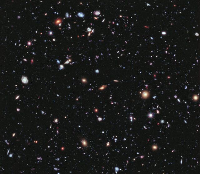 The Hubble ultra-deep field image released in 2009.