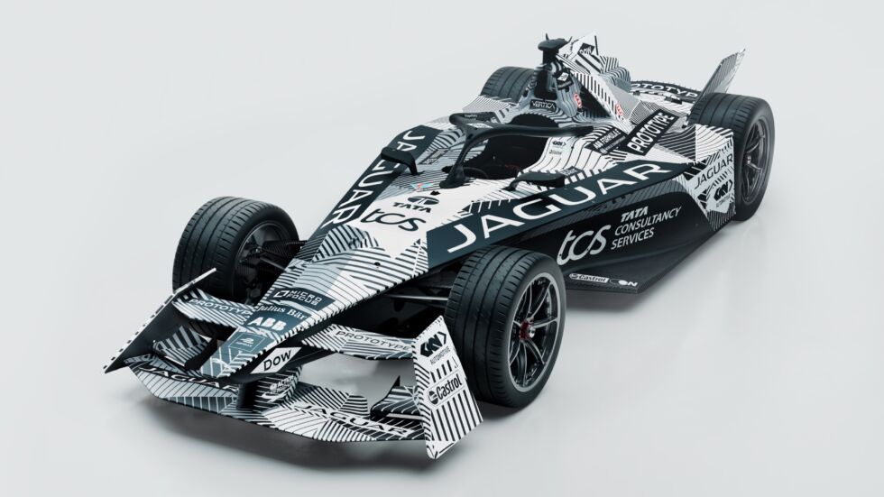 This is the Gen3 car, shown here in the Jaguar Racing livery.