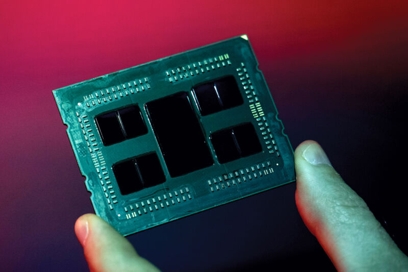 A second-generation Epyc server chip from AMD, one that may have run 2002-era Linux code, slowing it down.