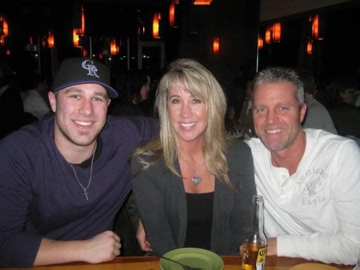 Scotty Pettersen (left) is shown with his parents, Scott and Michele, in 2011.