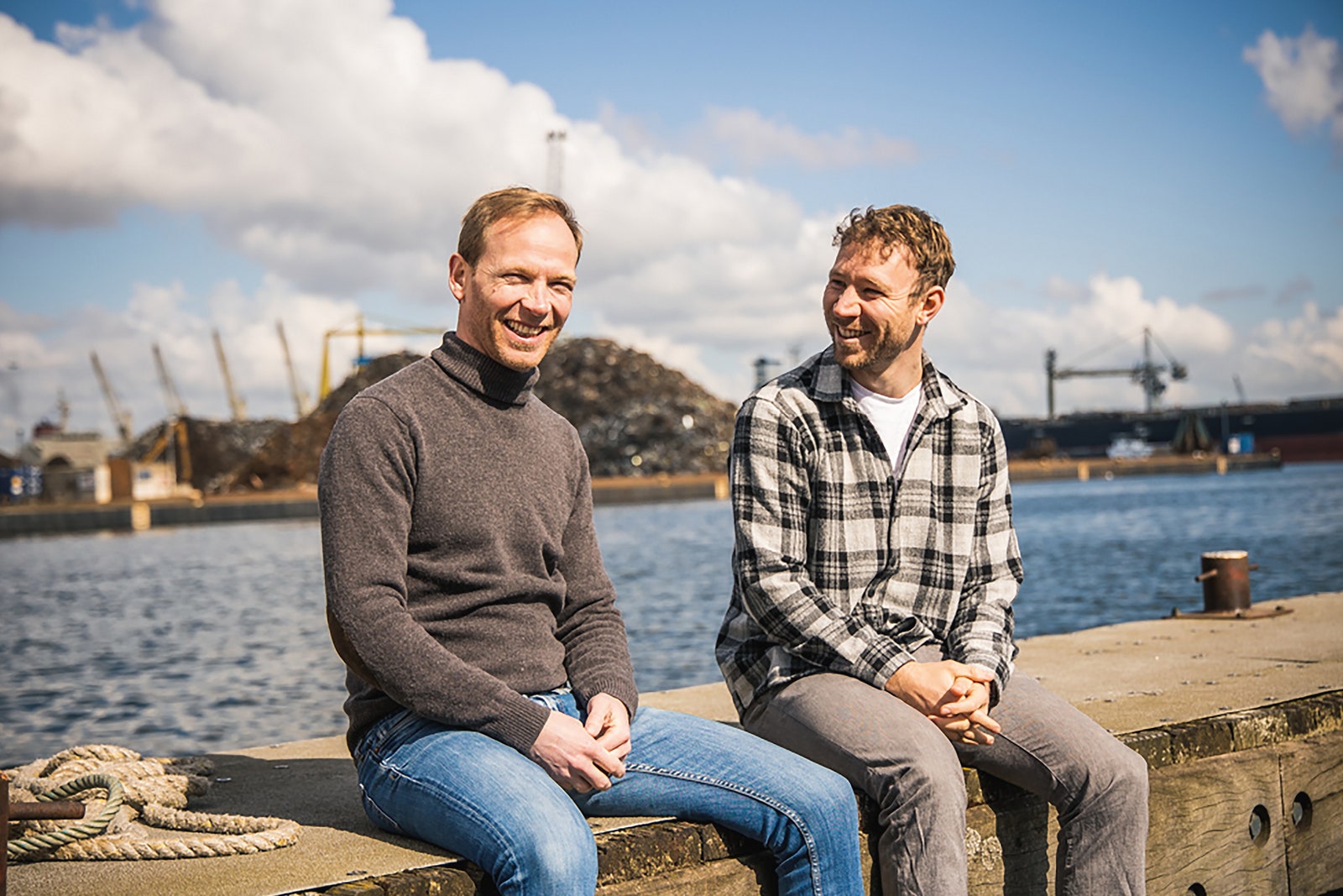 Jorn Eiting van Liempt and Joost Kamermans co-founders of recycling platform Senons.