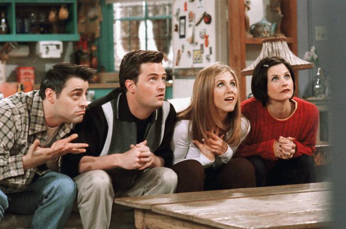 Joey, Chandler, Rachel and Monica on 