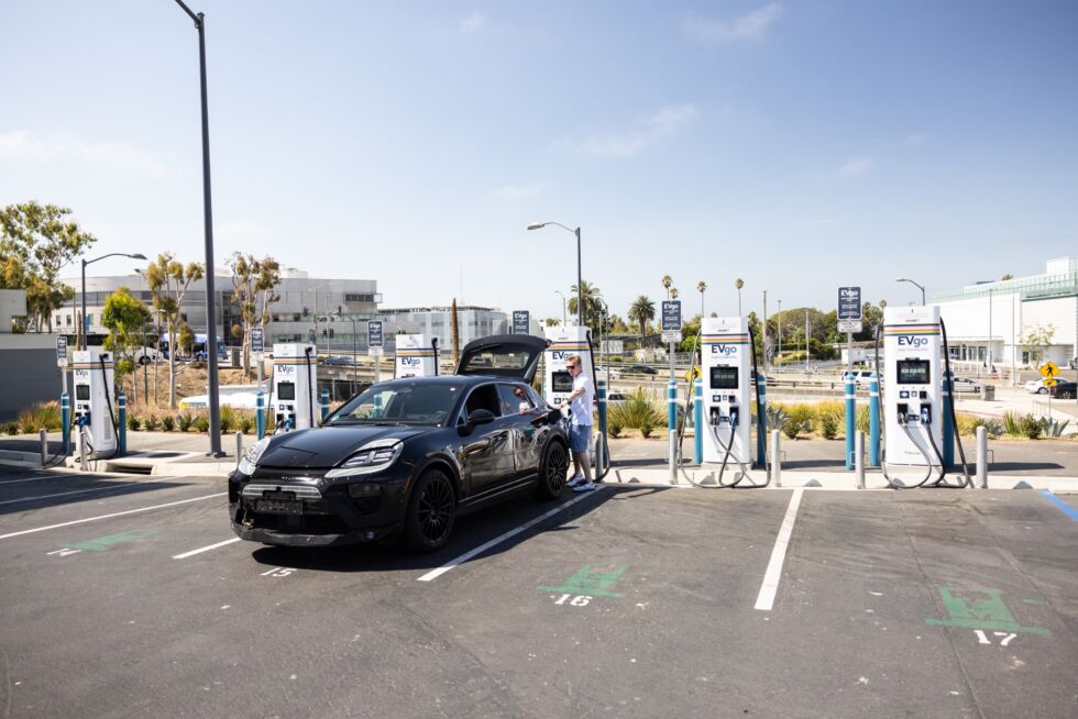 Porsche's mules have even spent time on American roads and plugged into American chargers.