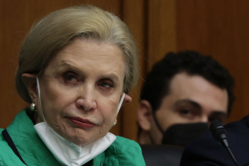 House Oversight Committee Chairman Rep.  Carolyn Maloney (D-NY) is seen at a March 2022 hearing in Washington, DC.