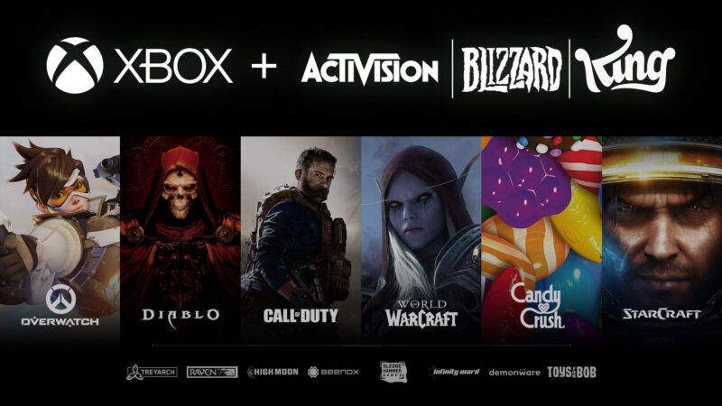 Only a few of the Activision franchises will become Microsoft's property if and when the acquisition closes.