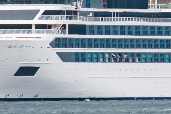 The giant wave broke several windows on the Viking Polaris cruise ship that sailed in the Antarctic during a storm on Nov. 29.