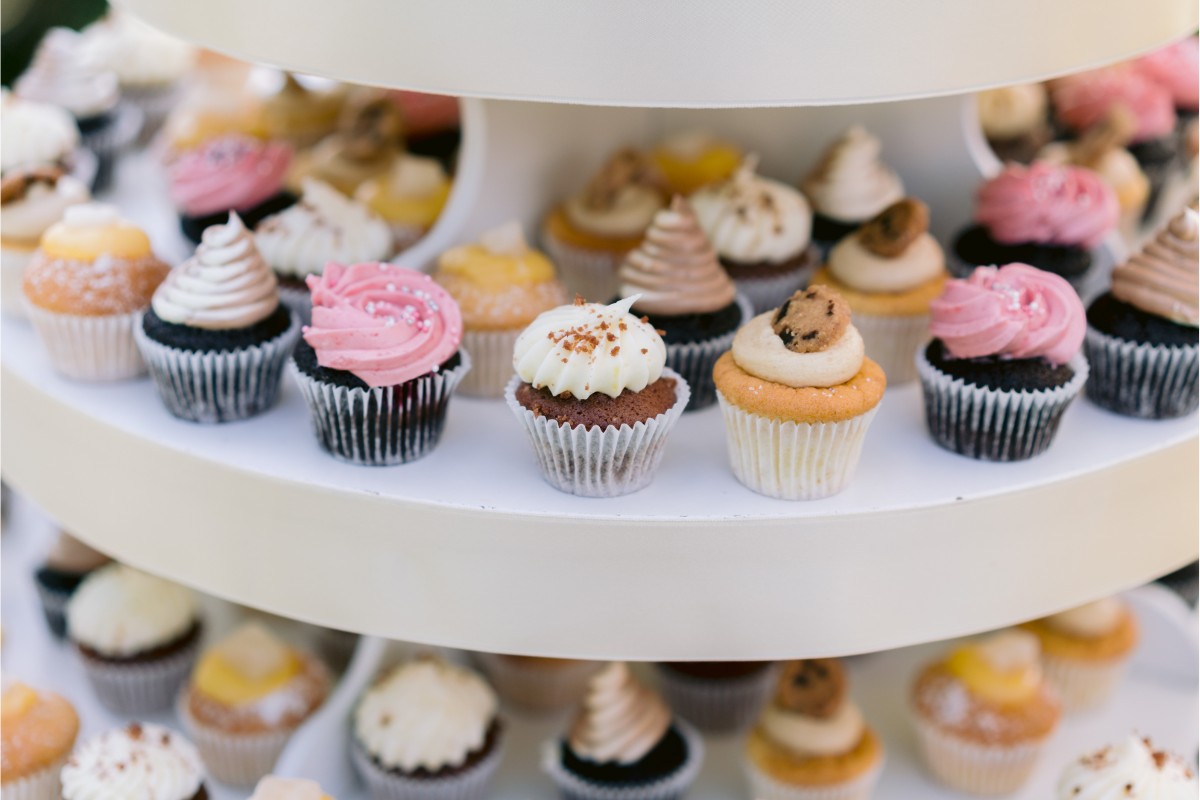 Lots of muffins on the shelf