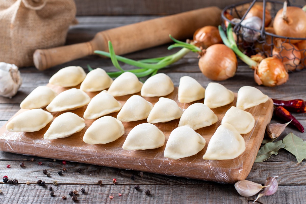 Meatballs.  Dumplings with filling.