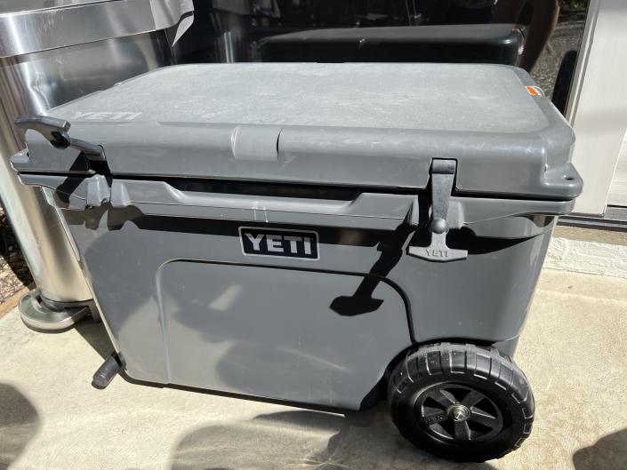 Yeti brand outdoor cooler, Pleasant Hill, California, October 2022. Photo courtesy of Sftm.  (Photo by Gado/Getty Images)