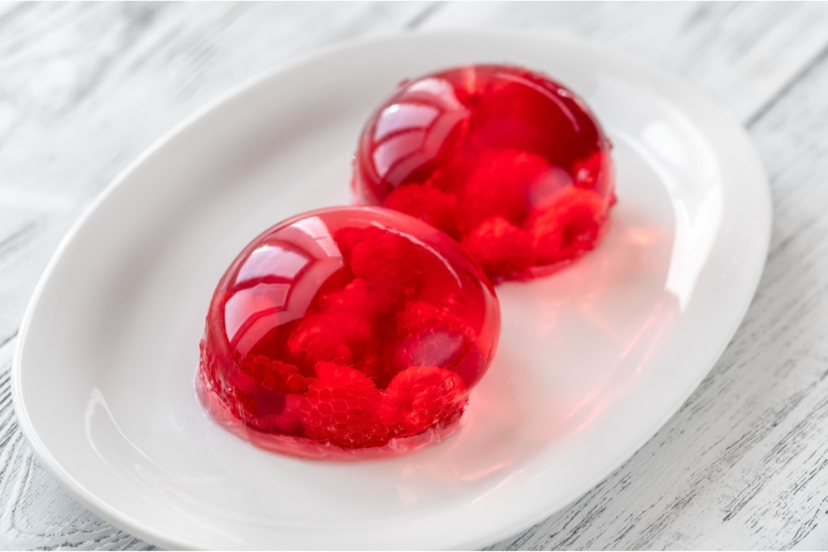 Raspberry Gelatin Dessert