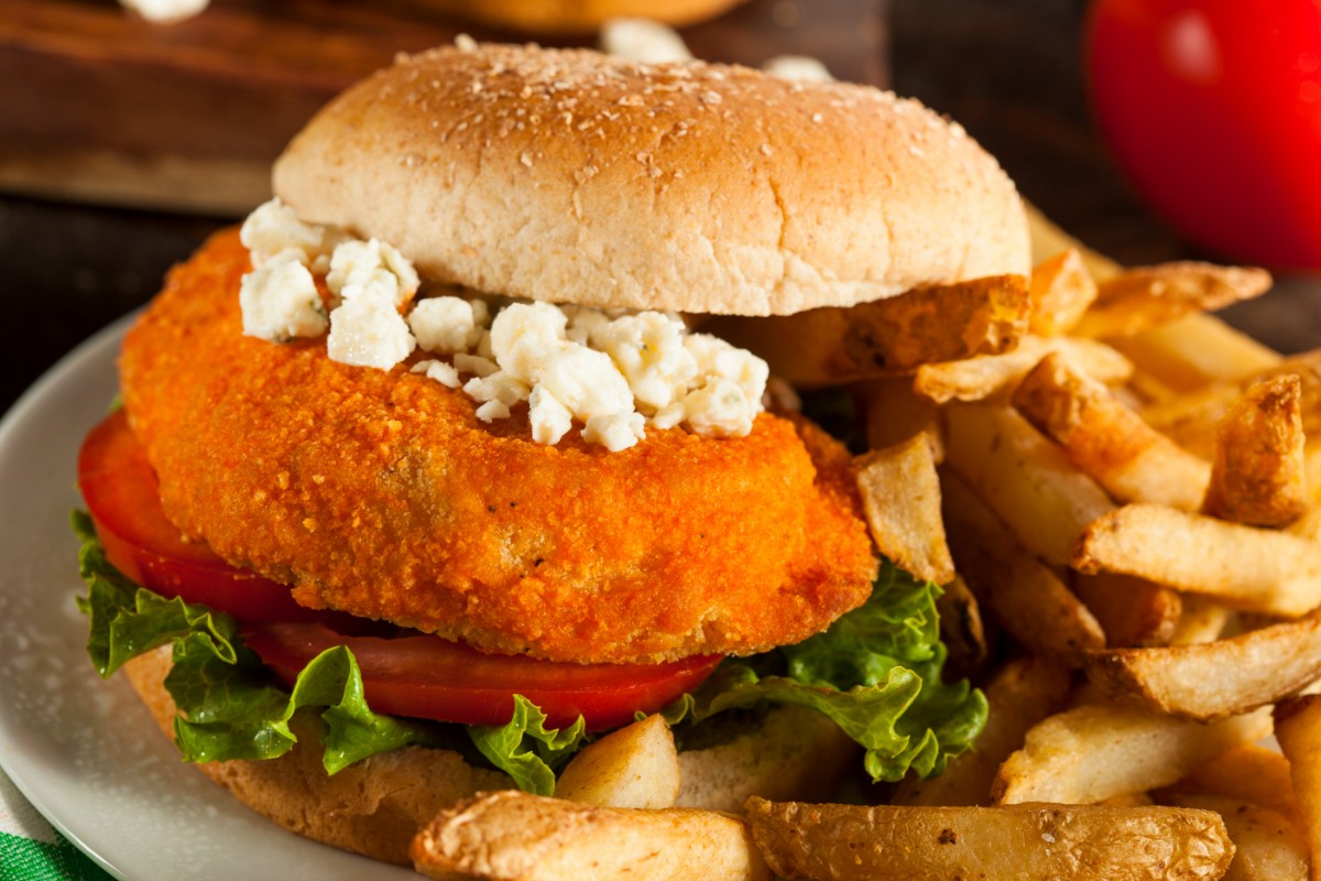 Homemade Buffalo Chicken Sandwich