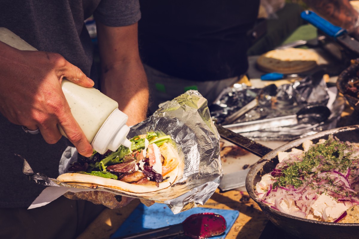 Prepare Greek gyros