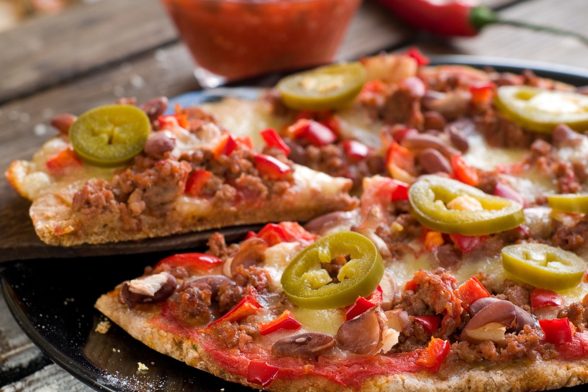 Mexican pizza vegetables