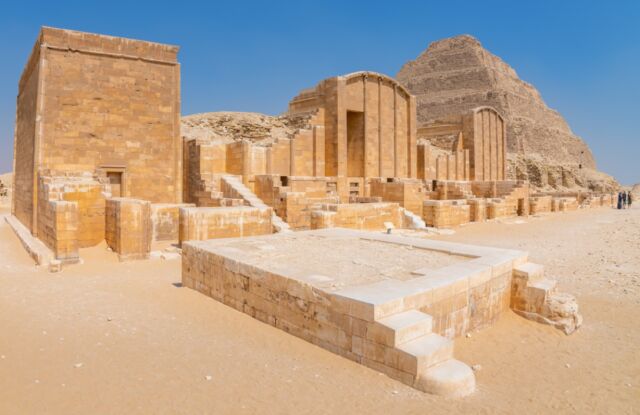 The step pyramid of Djoser, Saqqara, Egypt.