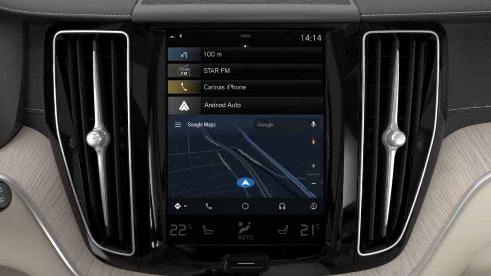 Some manufacturers (Volvo in this case) would put the old Android Auto interface in such a small window.  There's so much more screen you could use, and this new version should fit better. 