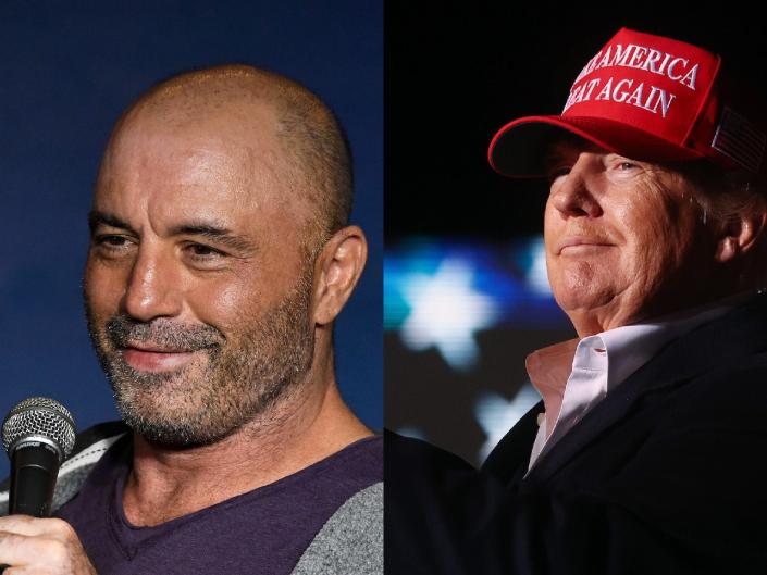 Joe Rogan and Donald Trump