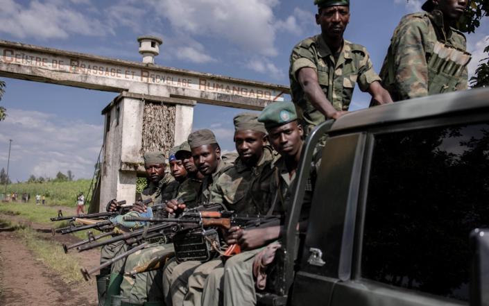 M23 soldiers leave Rumangabo camp in eastern DRC - GUERCHOM NDEBO/AFP